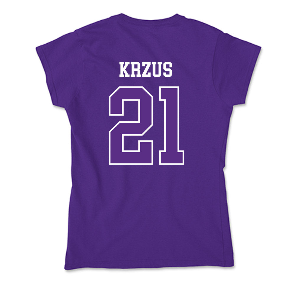 UW-Whitewater - NCAA Women's Volleyball : Aubrie Krzus - Soft Style Women’s T-Shirt-1