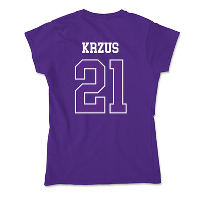 UW-Whitewater - NCAA Women's Volleyball : Aubrie Krzus - Soft Style Women’s T-Shirt-1