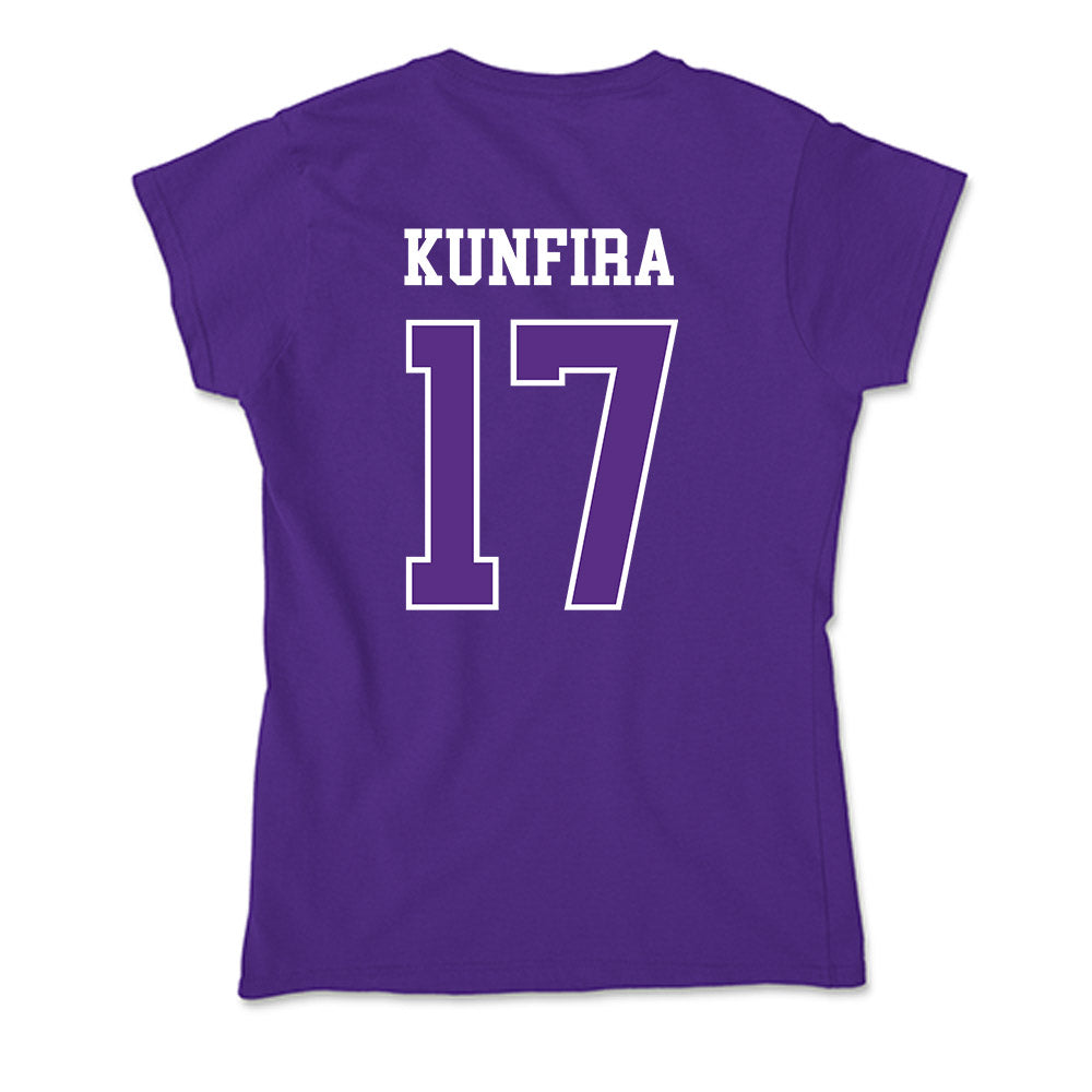 UW-Whitewater - NCAA Men's Soccer : Franklin Kunfira - Soft Style Women’s T-Shirt-1
