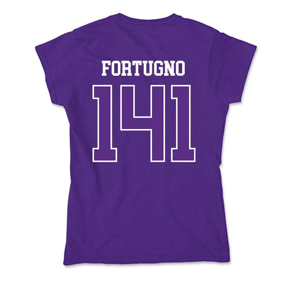UW-Whitewater - NCAA Wrestling : Justin Fortugno - Soft Style Women’s T-Shirt-1