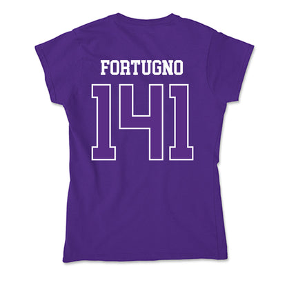 UW-Whitewater - NCAA Wrestling : Justin Fortugno - Soft Style Women’s T-Shirt-1