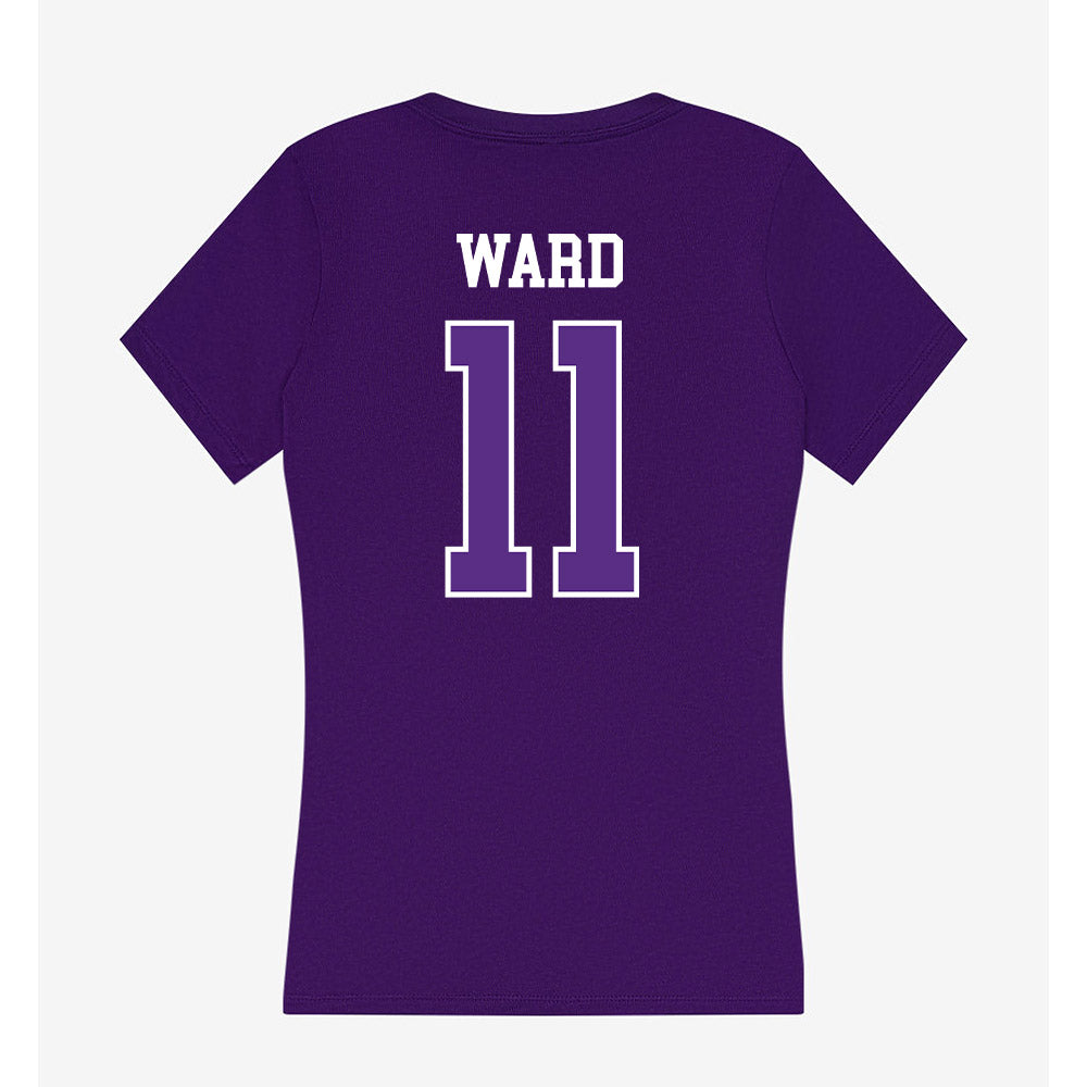 UW-Whitewater - NCAA Women's Volleyball : Delaney Ward - Women's V-Neck T-Shirt-1