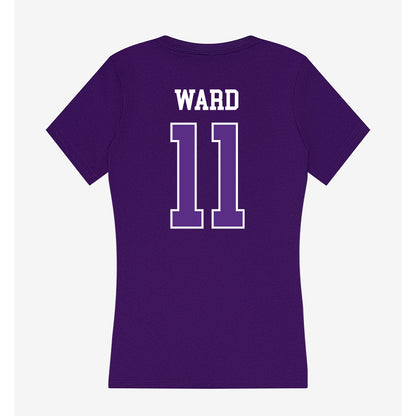 UW-Whitewater - NCAA Women's Volleyball : Delaney Ward - Women's V-Neck T-Shirt-1
