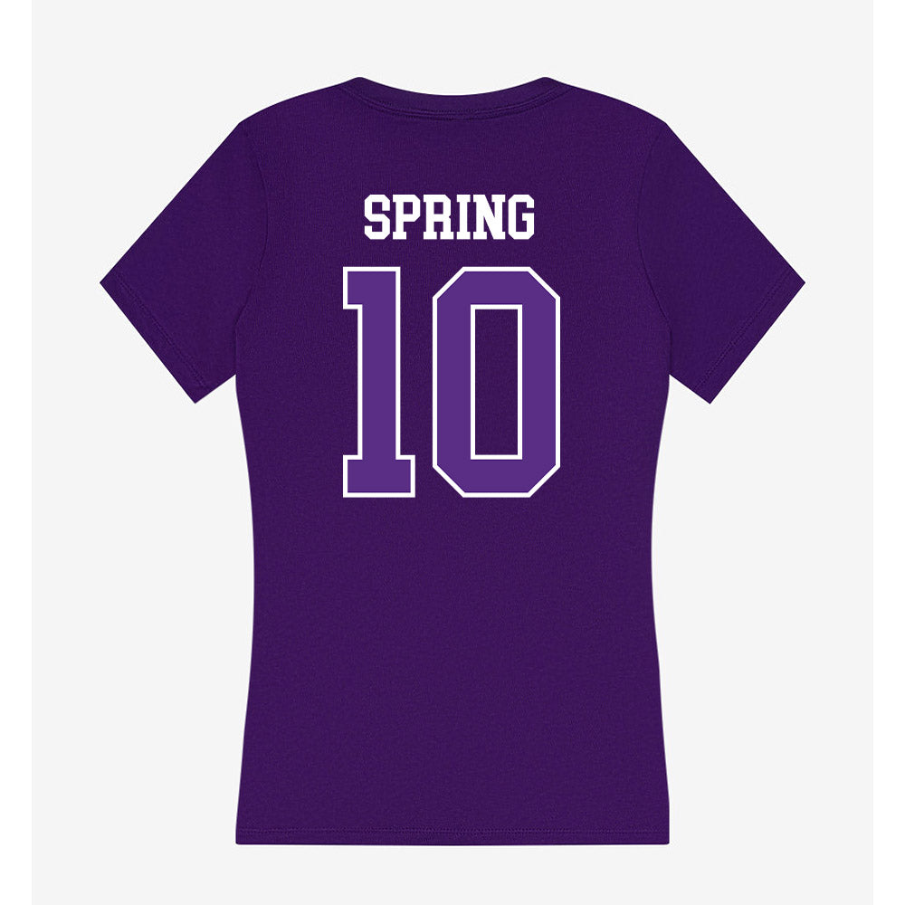 UW-Whitewater - NCAA Baseball : Jackson Spring - Women's V-Neck T-Shirt-1