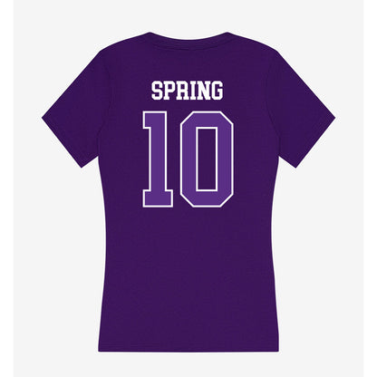 UW-Whitewater - NCAA Baseball : Jackson Spring - Women's V-Neck T-Shirt-1