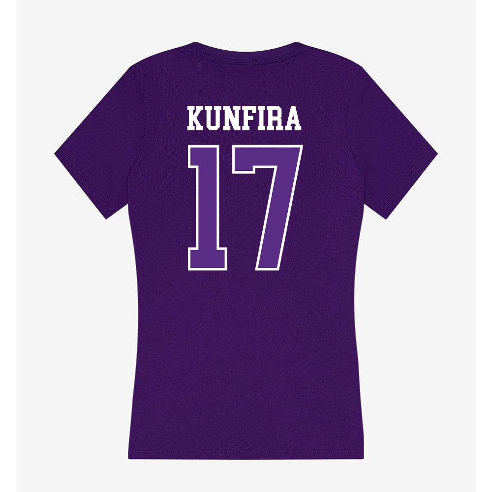 UW-Whitewater - NCAA Men's Soccer : Franklin Kunfira - Women's V-Neck T-Shirt-1
