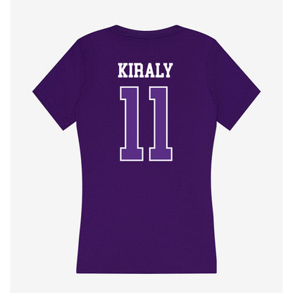 UW-Whitewater - NCAA Men's Soccer : James Kiraly - Women's V-Neck T-Shirt-1