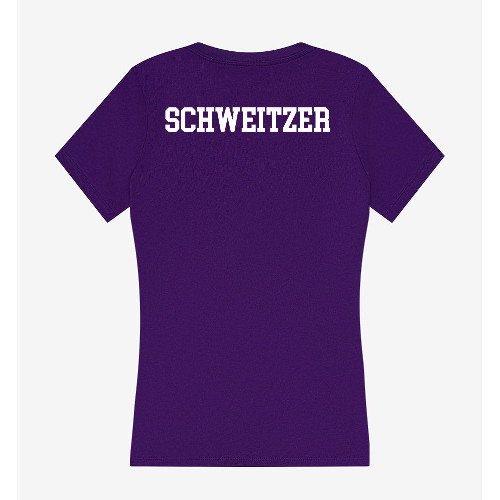 UW-Whitewater - NCAA Women's Swimming & Diving : Jersey Schweitzer - Women's V-Neck T-Shirt-1