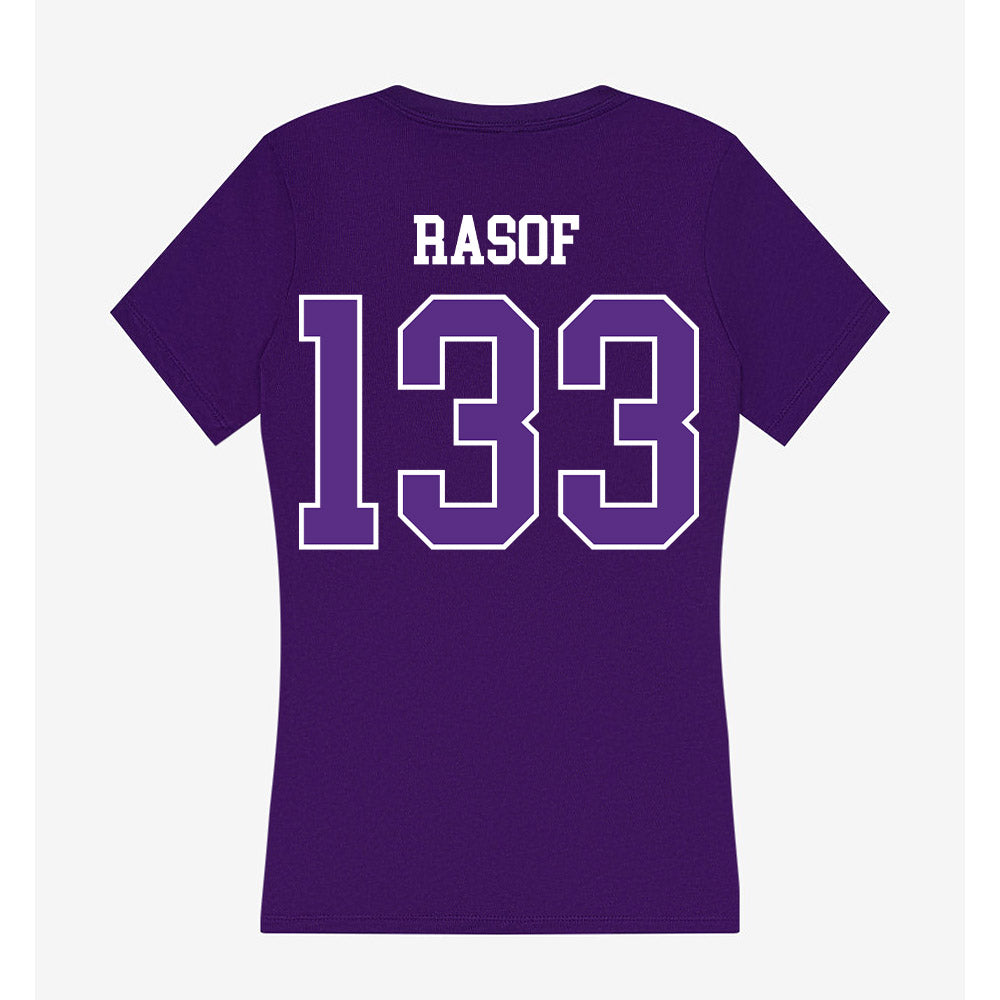 UW-Whitewater - NCAA Wrestling : Jordan Rasof - Women's V-Neck T-Shirt-1