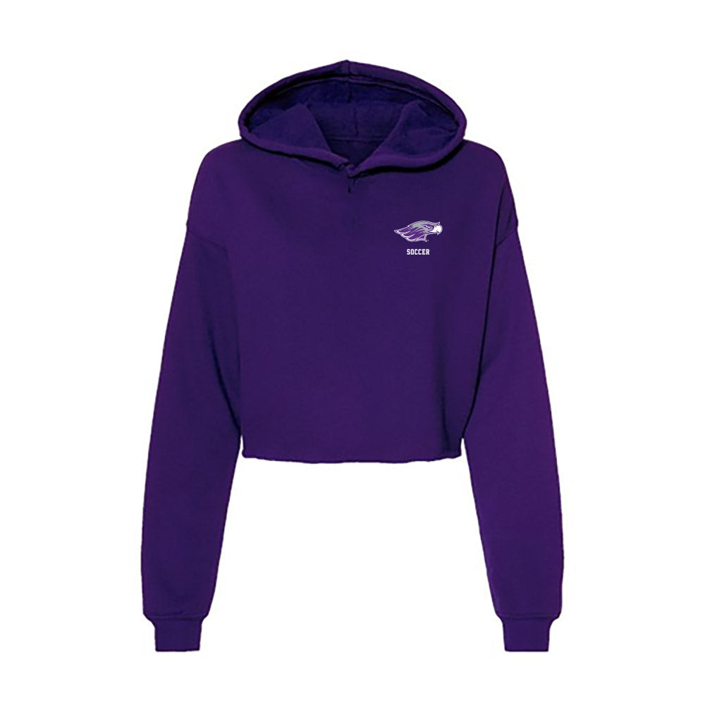 UW-Whitewater - NCAA Men's Soccer : Franklin Kunfira - Women's Crop Fleece Hoodie-0