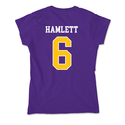 East Carolina - NCAA Football : Kanen Hamlett - Soft Style Women’s T-Shirt-1