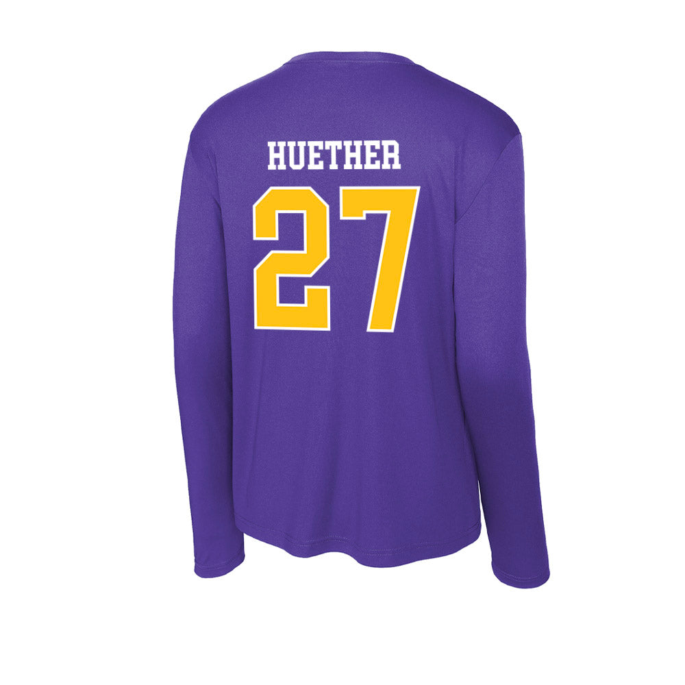East Carolina - NCAA Football : Elliot Huether - Activewear Long Sleeve T-Shirt-1