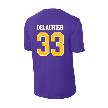 East Carolina - NCAA Men's Basketball : Eli DeLaurier - Activewear T-Shirt-1