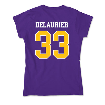 East Carolina - NCAA Men's Basketball : Eli DeLaurier - Soft Style Women’s T-Shirt-1