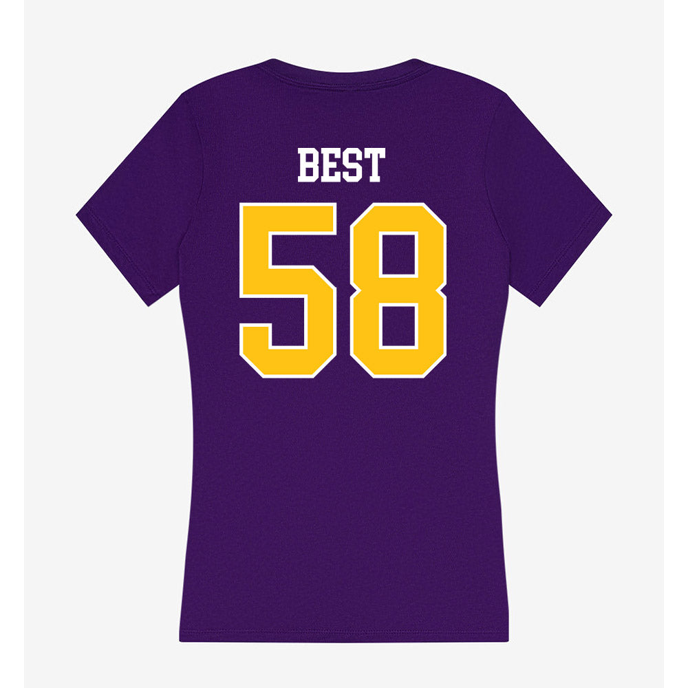 East Carolina - NCAA Football : Brandon Best - Women's V-Neck T-Shirt-1