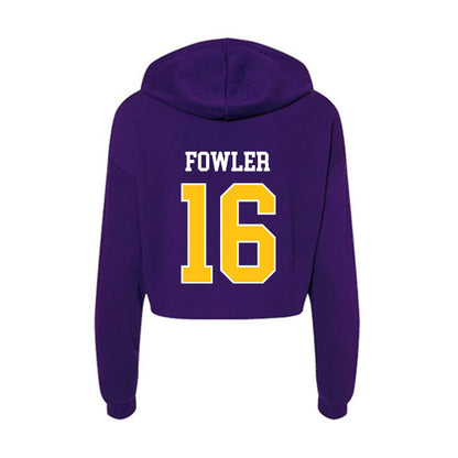 East Carolina - NCAA Softball : Gabby Fowler - Women's Crop Fleece Hoodie-1