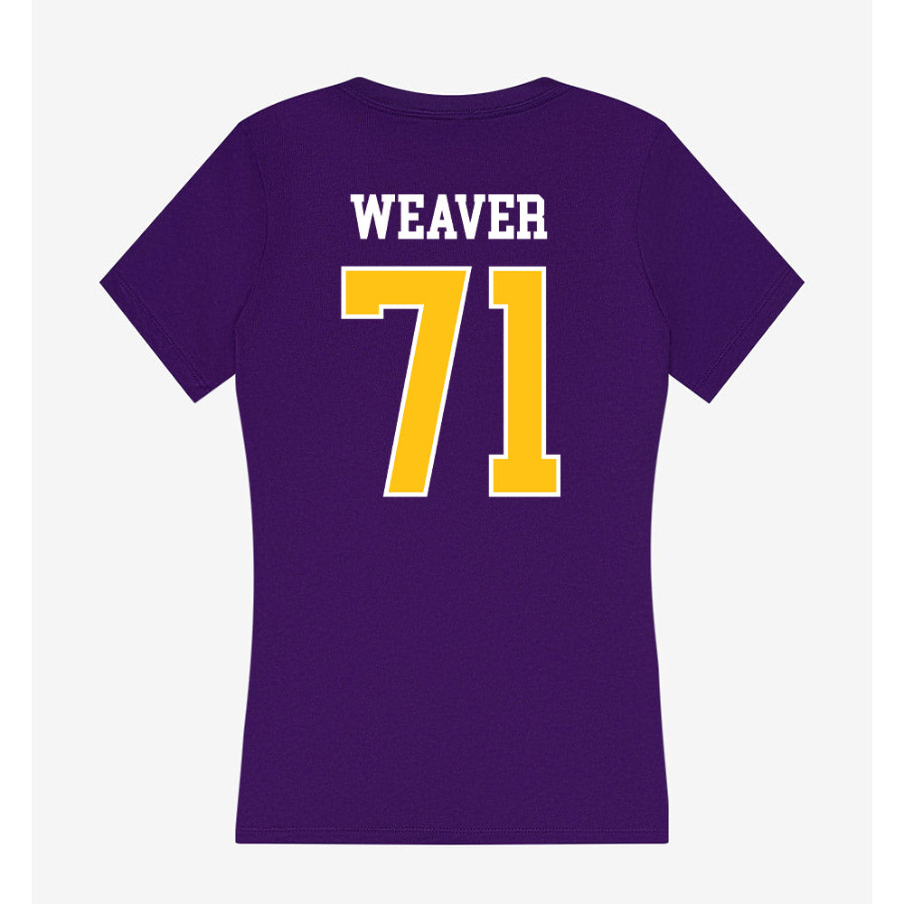 East Carolina - NCAA Football : Bryce Weaver - Women's V-Neck T-Shirt-1