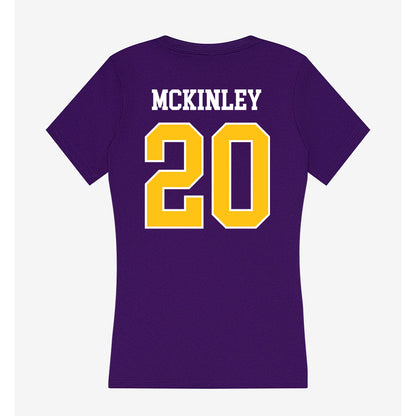 East Carolina - NCAA Football : Kamaurri McKinley - Women's V-Neck T-Shirt-1
