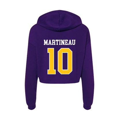East Carolina - NCAA Softball : Lillian Martineau - Women's Crop Fleece Hoodie-1