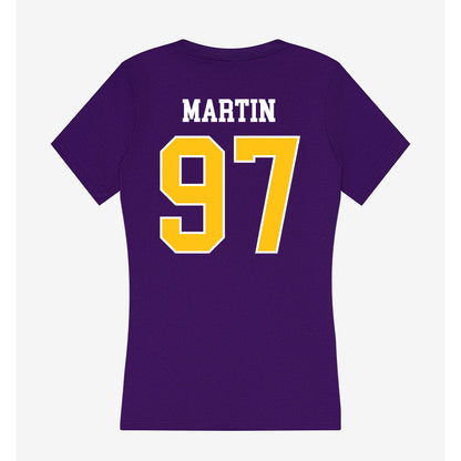 East Carolina - NCAA Football : Jacoby Martin - Women's V-Neck T-Shirt-1