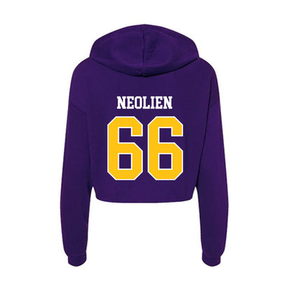 East Carolina - NCAA Football : Marleo Neolien - Women's Crop Fleece Hooded Sweatshirt-1