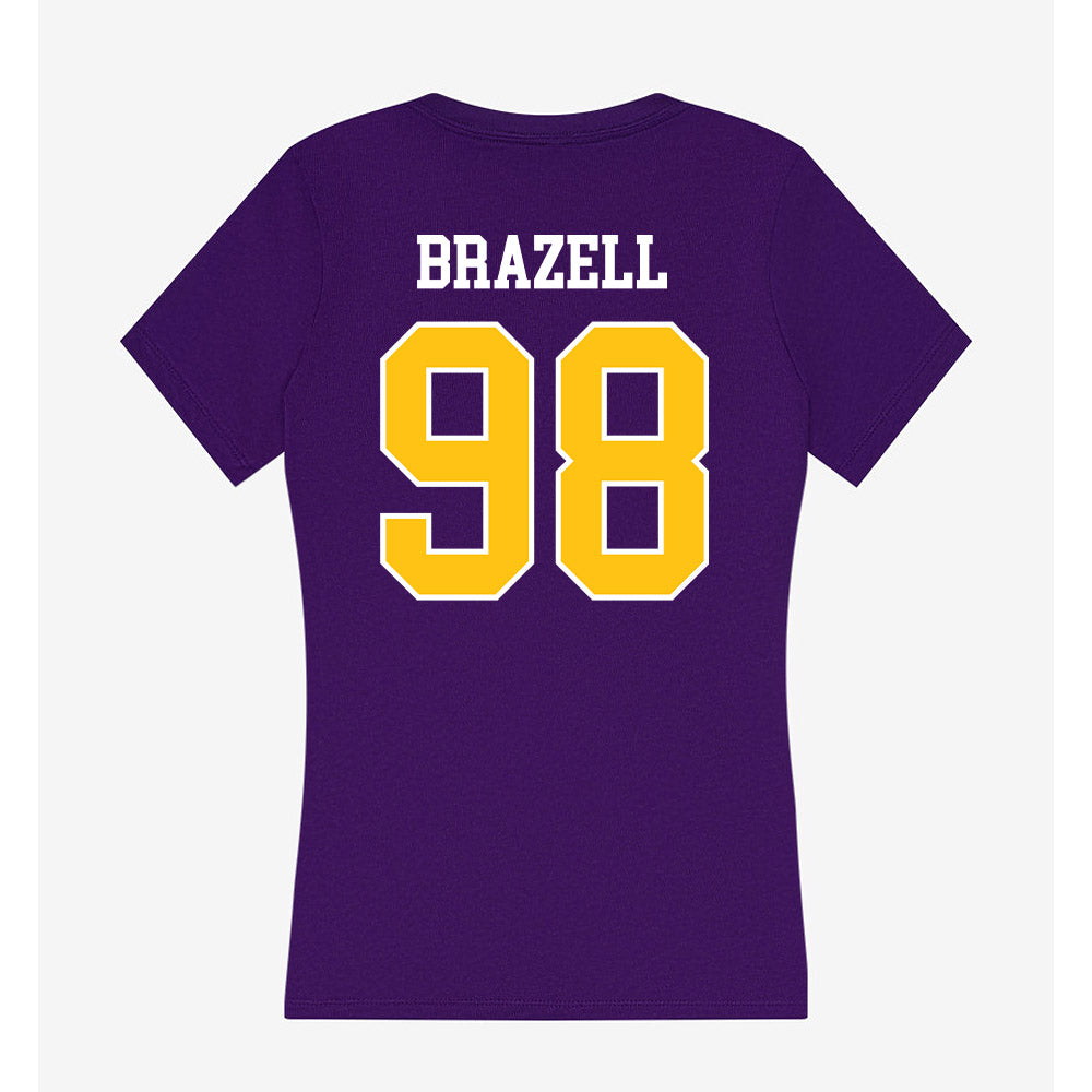 East Carolina - NCAA Football : Torin Brazell - Women's V-Neck T-Shirt-1