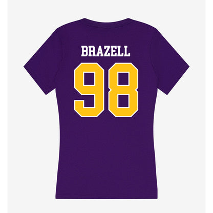 East Carolina - NCAA Football : Torin Brazell - Women's V-Neck T-Shirt-1