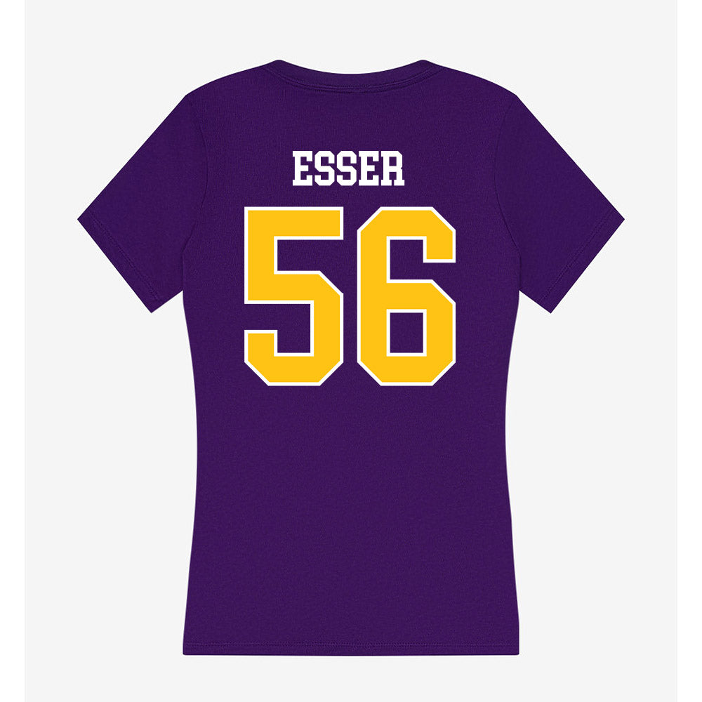 East Carolina - NCAA Football : Bryson Esser - Women's V-Neck T-Shirt-1