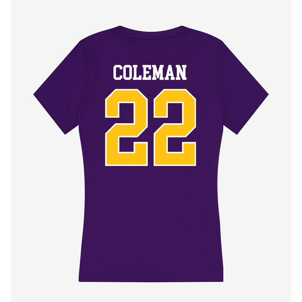 East Carolina - NCAA Football : David Coleman - Women's V-Neck T-Shirt-1