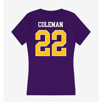 East Carolina - NCAA Football : David Coleman - Women's V-Neck T-Shirt-1