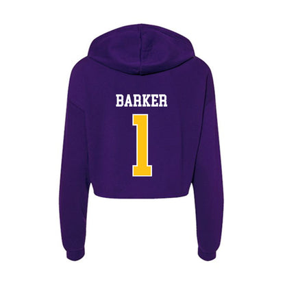 East Carolina - NCAA Football : Jackson Barker - Women's Crop Fleece Hooded Sweatshirt-1