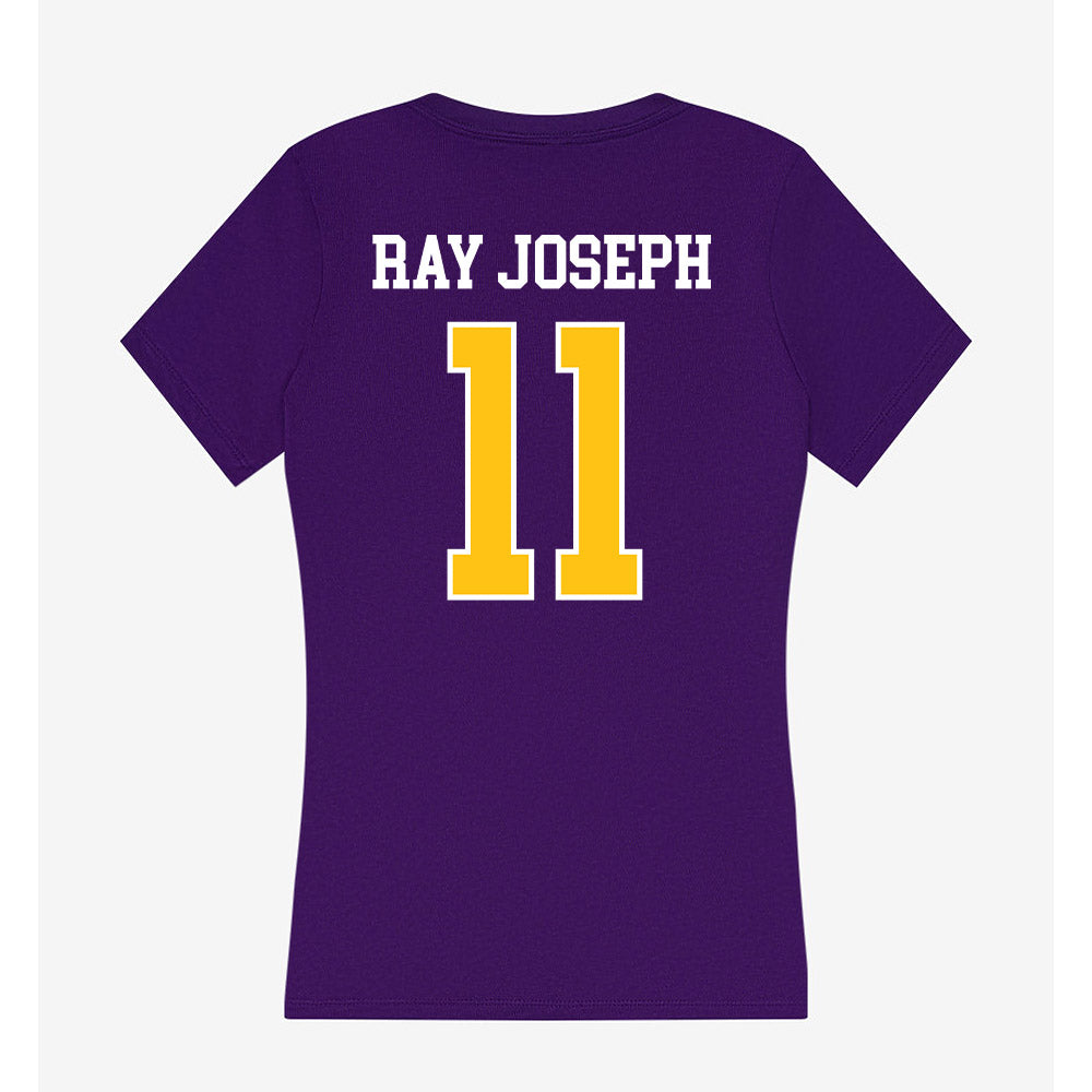 East Carolina - NCAA Football : Ray Ray Joseph - Women's V-Neck T-Shirt-1