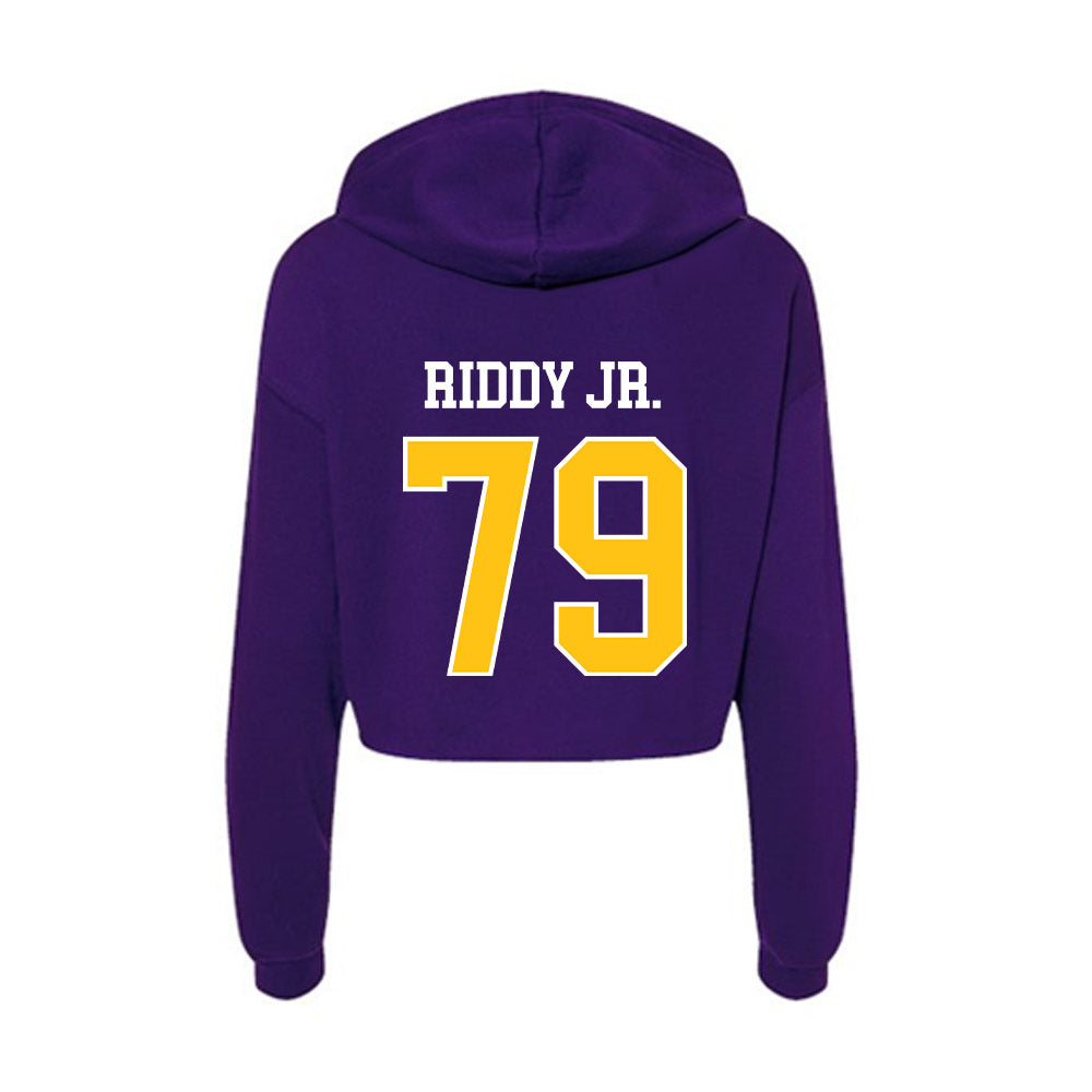 East Carolina - NCAA Football : Sam Riddy Jr. - Women's Crop Fleece Hoodie-1