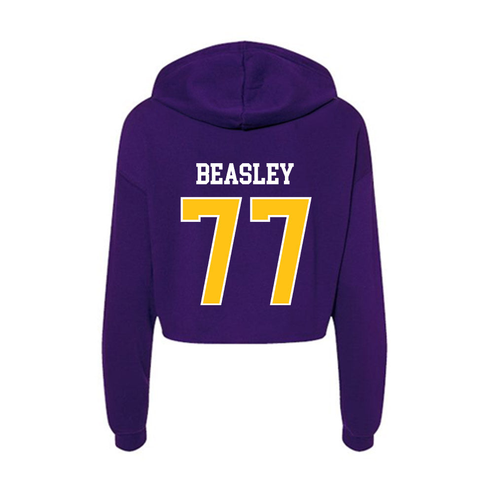 East Carolina - NCAA Baseball : Brett Beasley - Women's Crop Fleece Hoodie-1