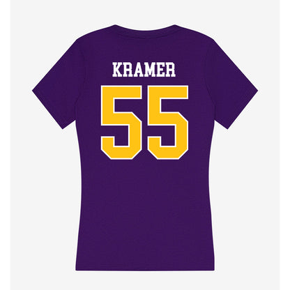 East Carolina - NCAA Football : Ethan Kramer - Women's V-Neck T-Shirt-1