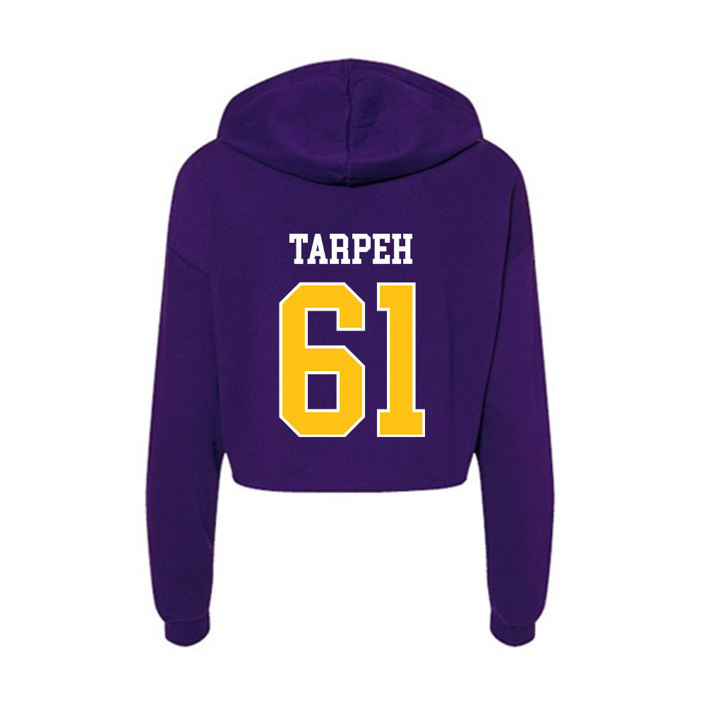 East Carolina - NCAA Football : Jayson Tarpeh - Women's Crop Fleece Hoodie-1