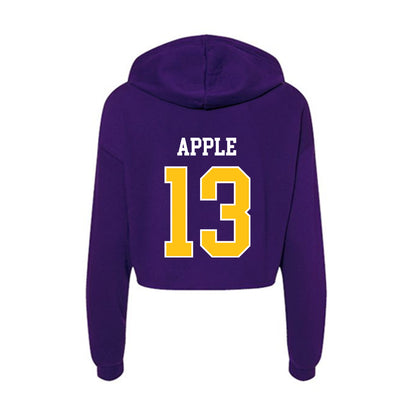 East Carolina - NCAA Softball : Taylor Apple - Women's Crop Fleece Hoodie-1