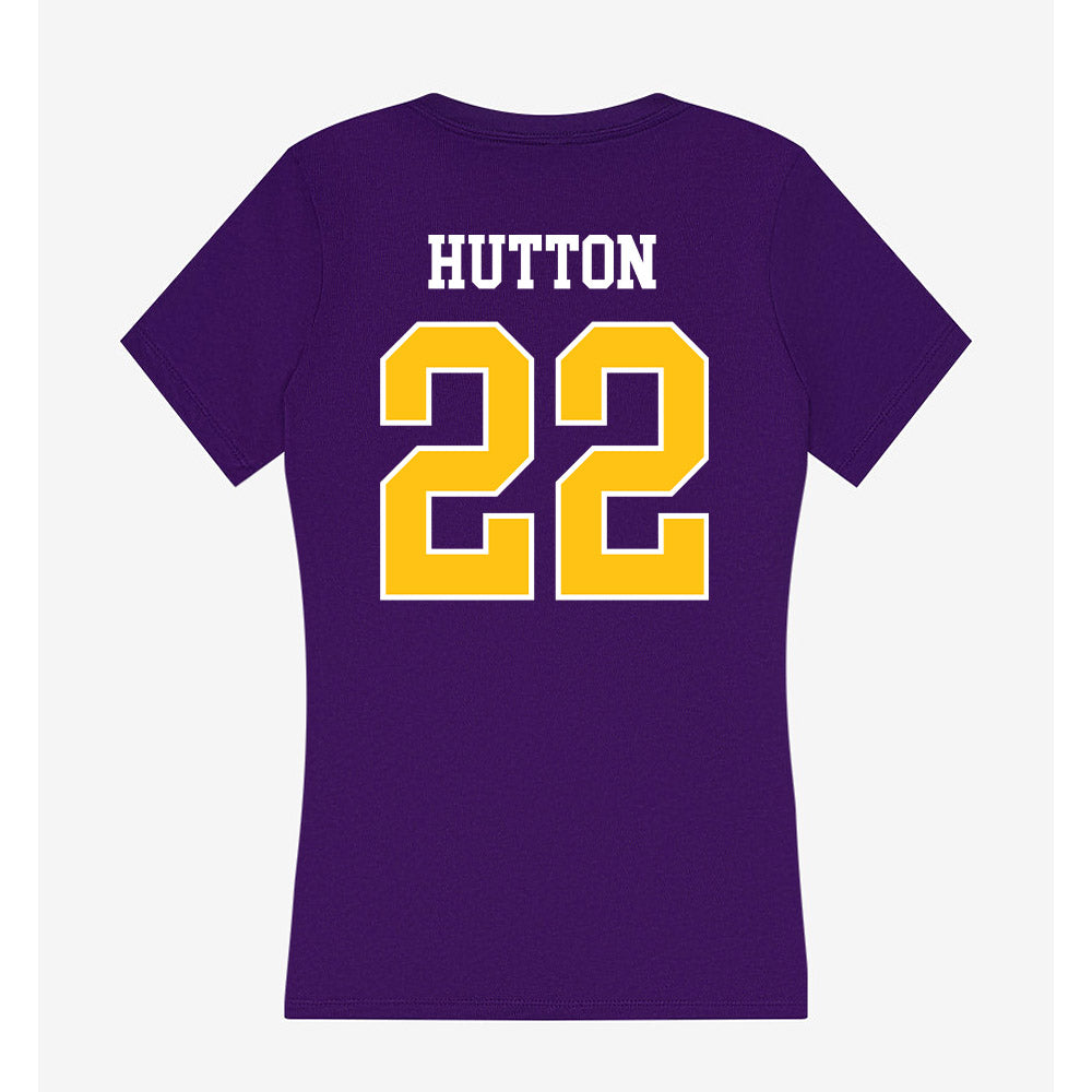 East Carolina - NCAA Women's Basketball : Anzhané Hutton - Women's V-Neck T-Shirt-1