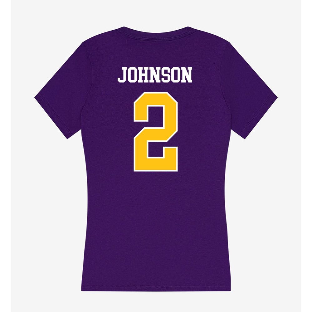 East Carolina - NCAA Football : Tyler Johnson - Women's V-Neck T-Shirt-1