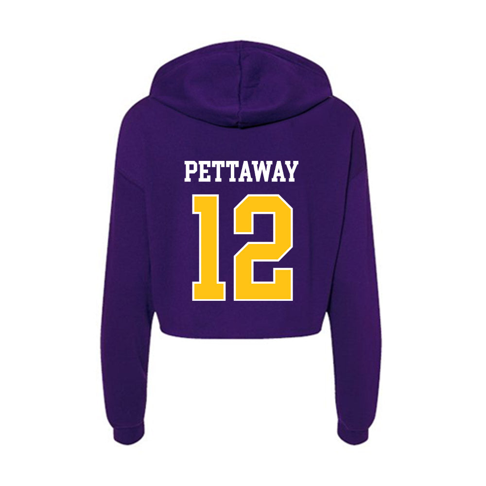 East Carolina - NCAA Football : Jaquaize Pettaway - Women's Crop Fleece Hooded Sweatshirt-1