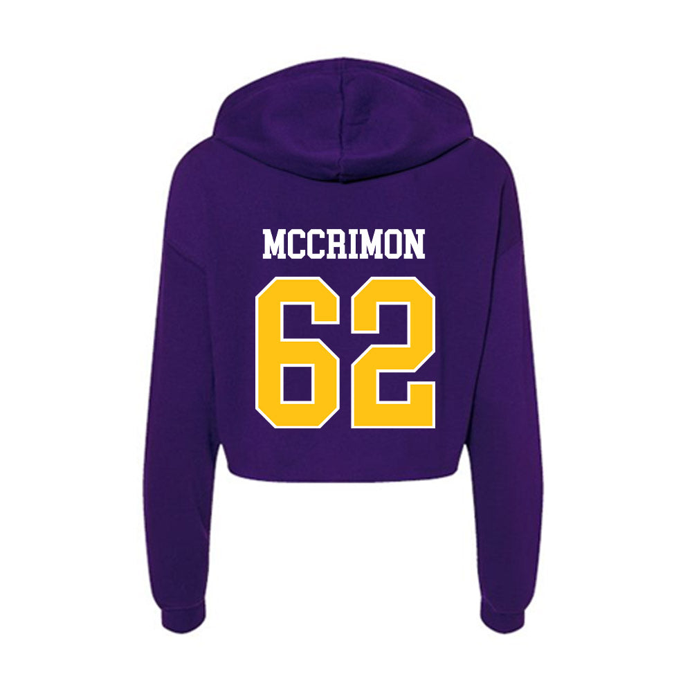 East Carolina - NCAA Football : Jimarion McCrimon - Women's Crop Fleece Hoodie-1