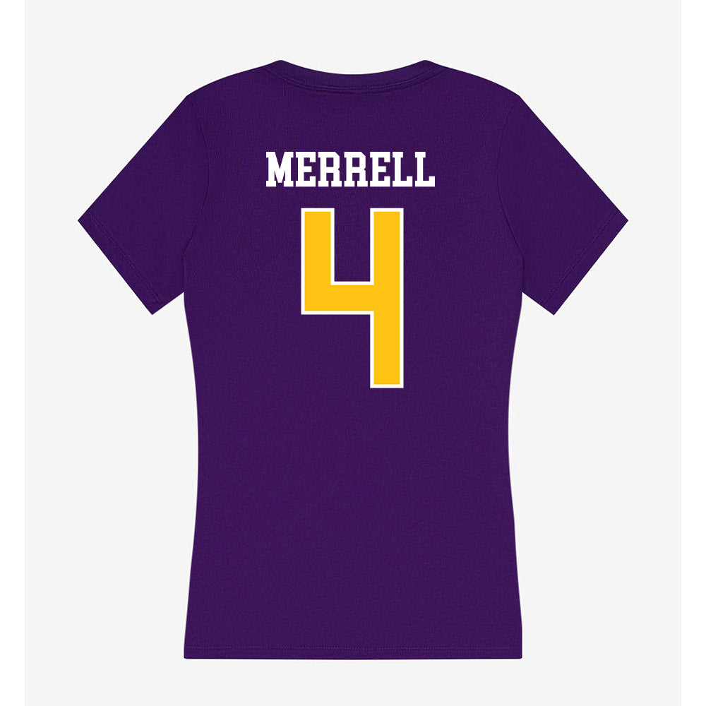 East Carolina - NCAA Football : Kevon Merrell - Women's V-Neck T-Shirt-1