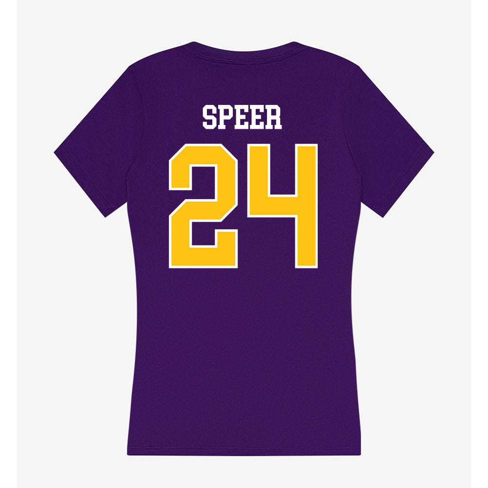 East Carolina - NCAA Football : Durante Speer - Women's V-Neck T-Shirt-1