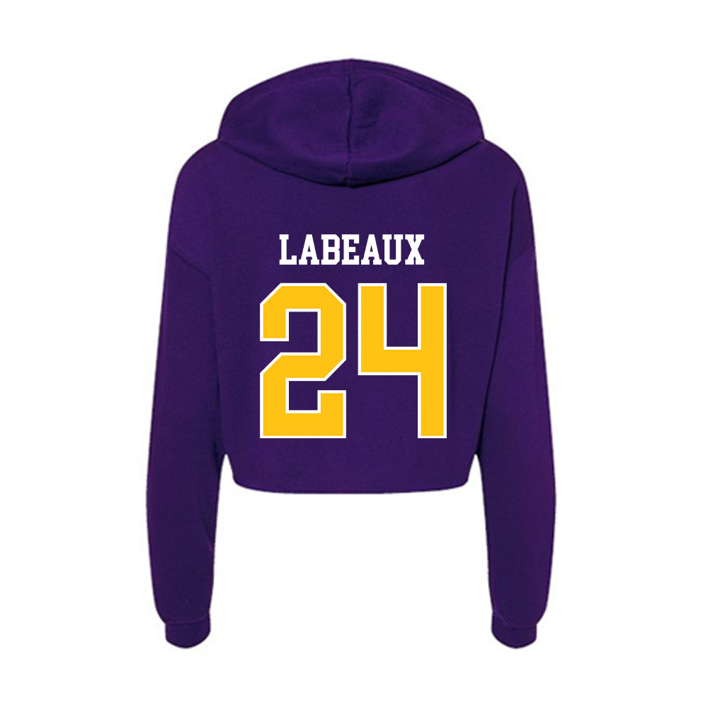 East Carolina - NCAA Men's Basketball : Trevion LaBeaux - Women's Crop Fleece Hoodie-1
