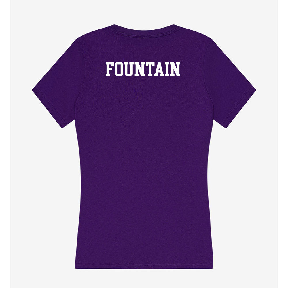 East Carolina - NCAA Men's Track & Field : Rashun Fountain - Women's V-Neck T-Shirt-1