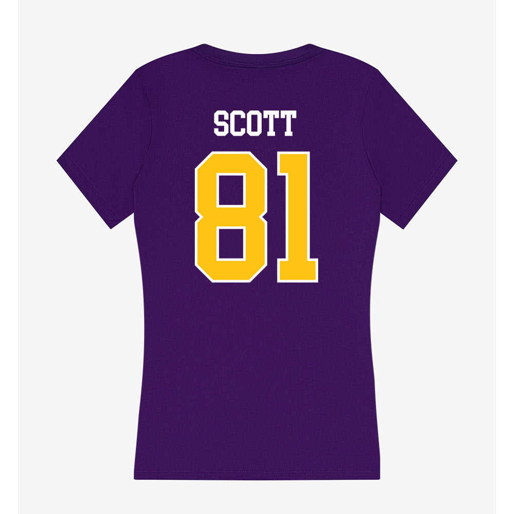 East Carolina - NCAA Football : Mason Scott - Women's V-Neck T-Shirt-1