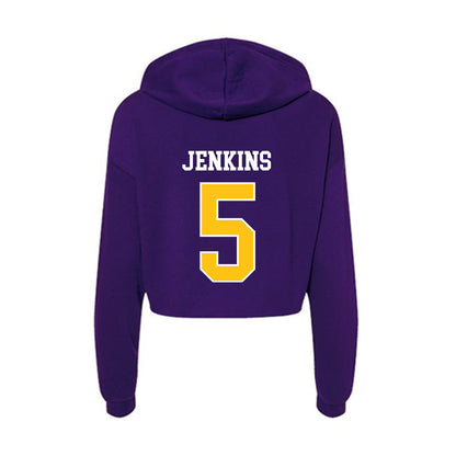 East Carolina - NCAA Football : Parker Jenkins - Women's Crop Fleece Hoodie-1