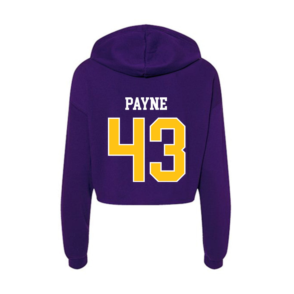 East Carolina - NCAA Baseball : Luke Payne - Women's Crop Fleece Hoodie-1