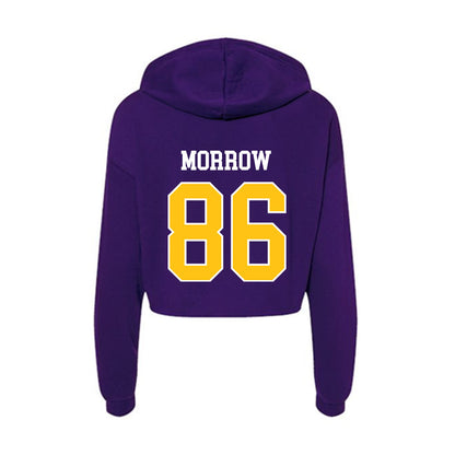 East Carolina - NCAA Football : Kaleb Morrow - Women's Crop Fleece Hooded Sweatshirt-1