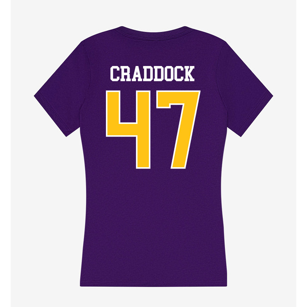 East Carolina - NCAA Baseball : Luke Craddock - Women's V-Neck T-Shirt-1